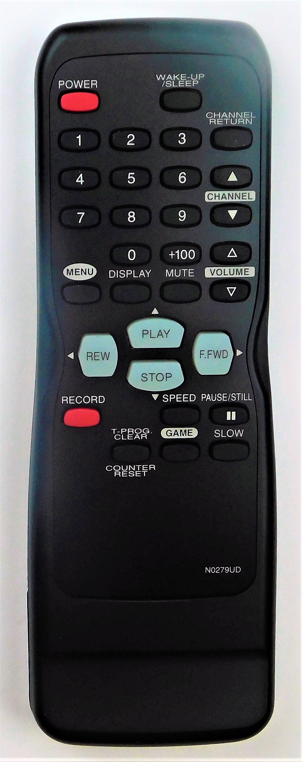 OEM replacement remote control for Sylvania CRT TV & VCR COMBOs N0279U