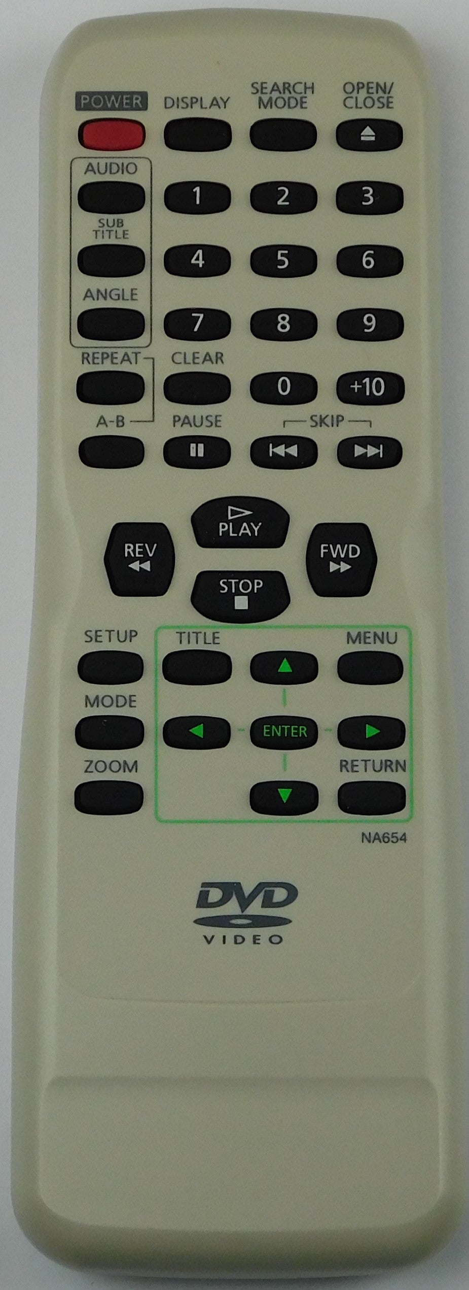 OEM replacement remote control for Emerson DVD Players NA654UD Funai