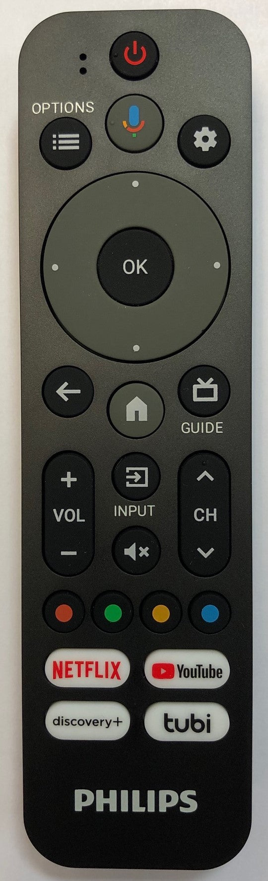 OEM replacement remote control for Philips Google TV URMT26CND014