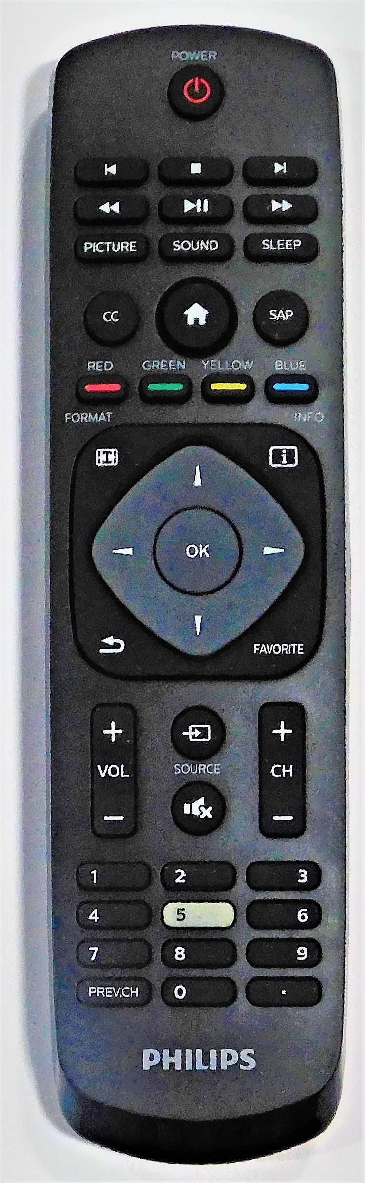 OEM replacement remote control for Philips LCD TVs 341920000321004 ...