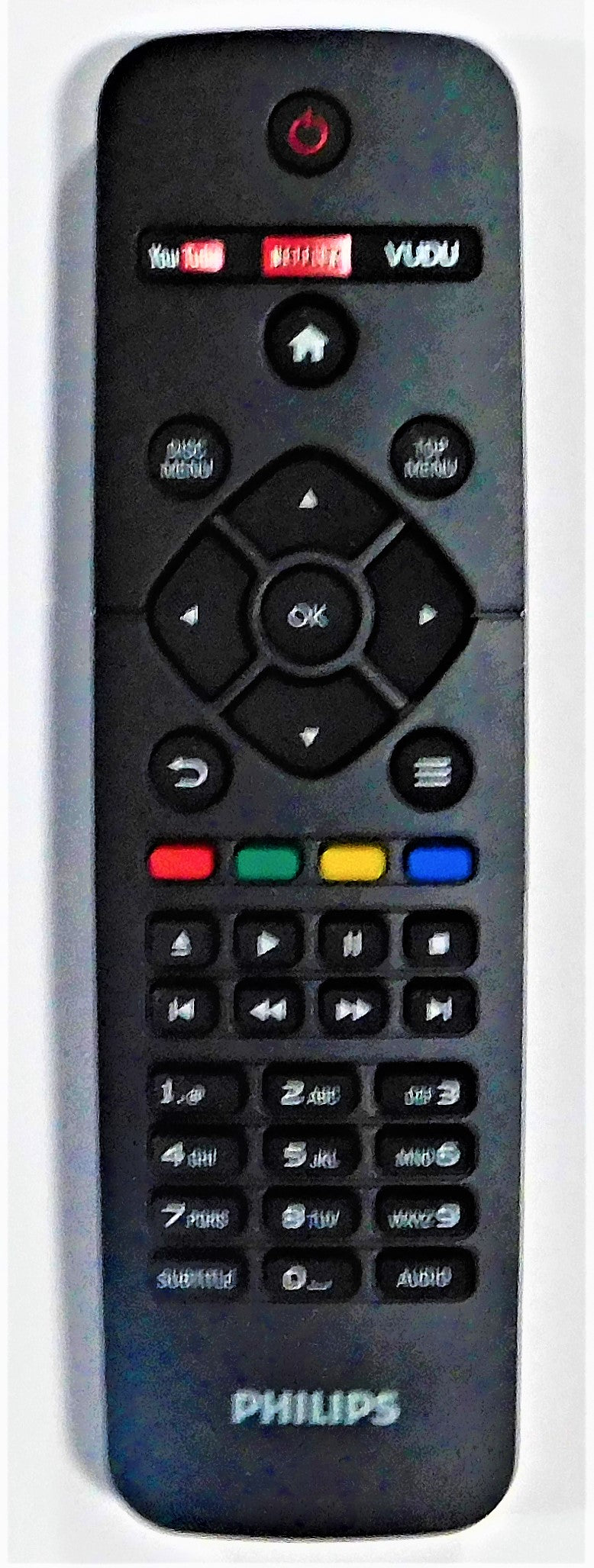 Original OEM replacement remote control for Philips Blu-ray players 996580006255