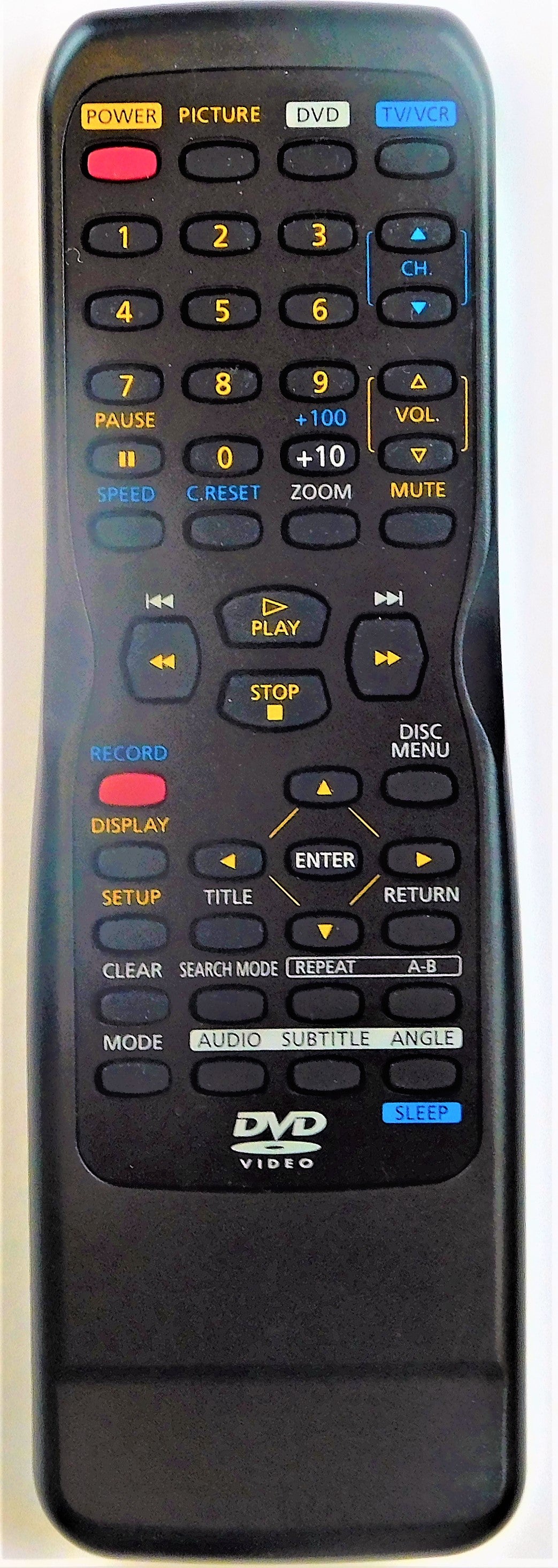 OEM replacement remote control for Sylvania CRT TV VCR & DVD COMBOs N0288UD