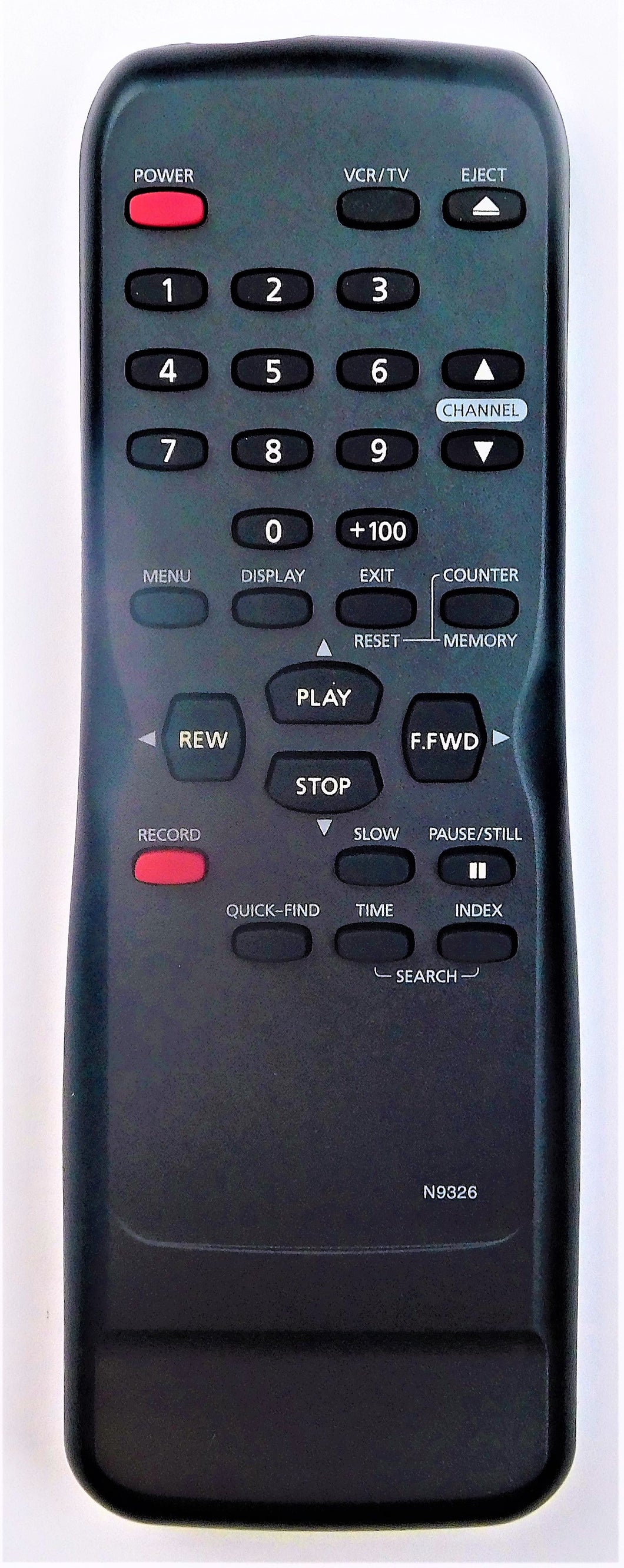 Original OEM replacement remote control for Funai, Sylvania, Symphonic VCR Players N9326UD