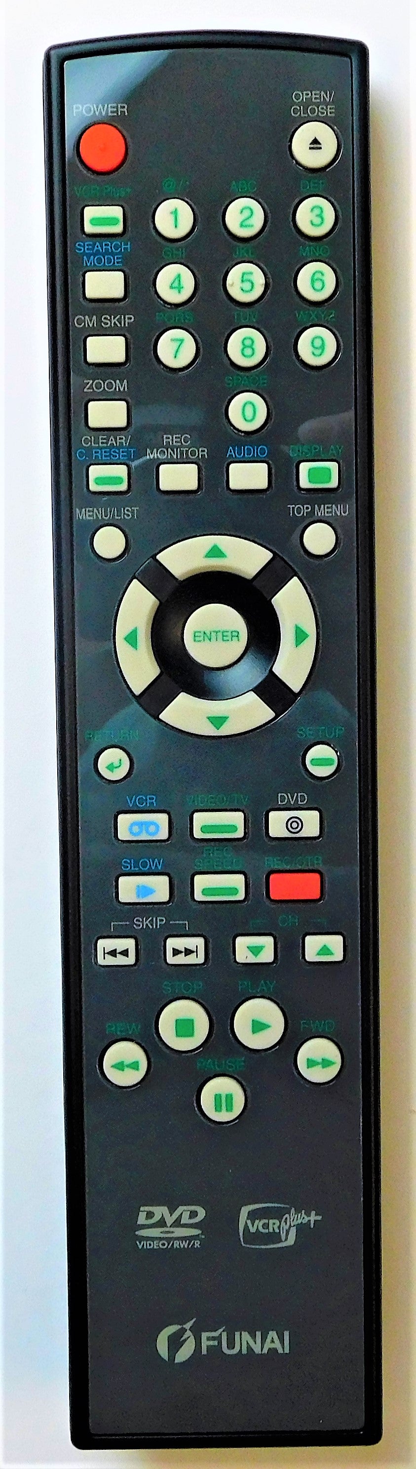 OEM replacement remote control for Funai DVD & VCR Recorders NA817UD