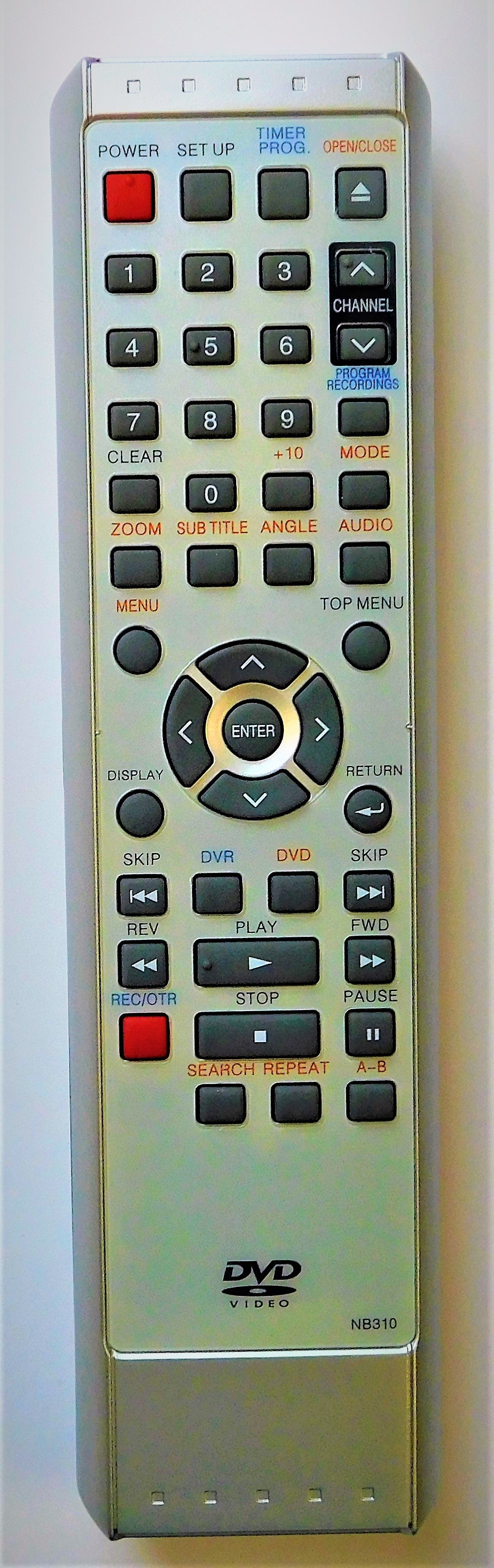 OEM replacement remote control for Symphonic HDD & DVD Recorders NB310UD