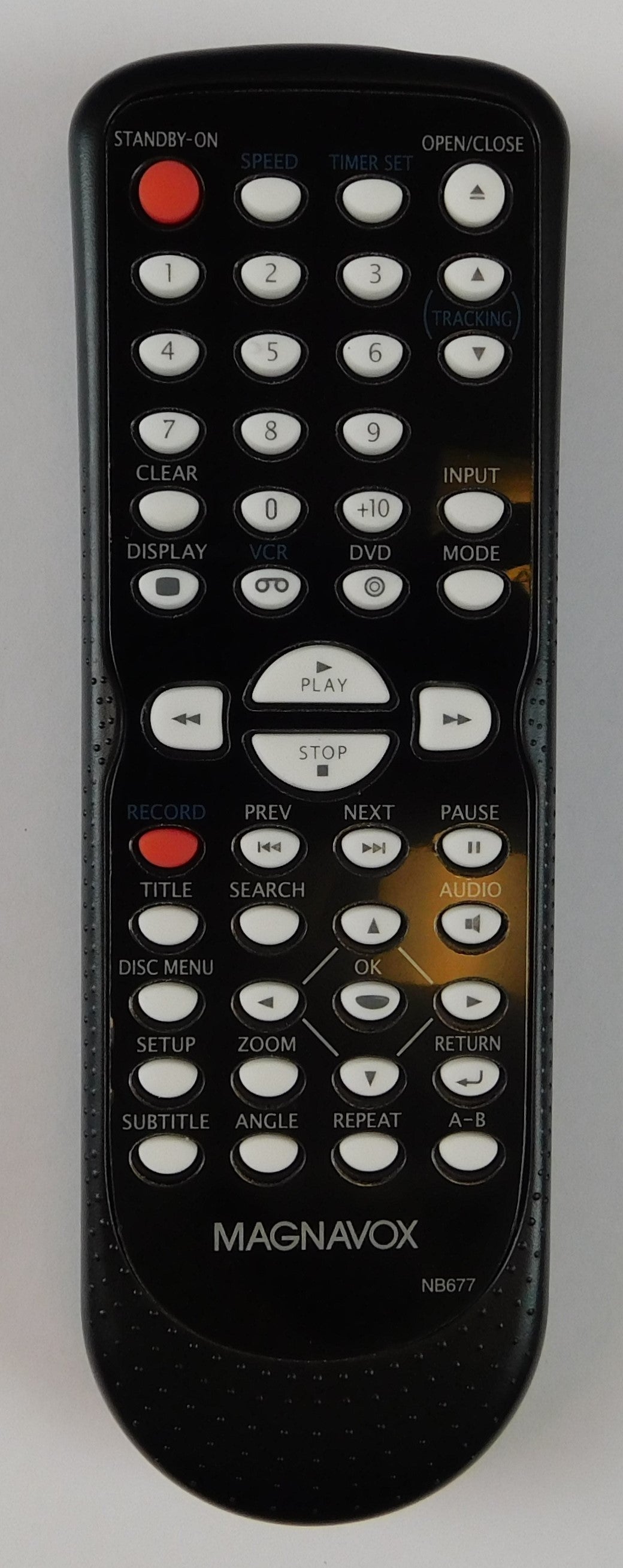 OEM replacement remote control for Magnavox DVD/VCR NB677UD