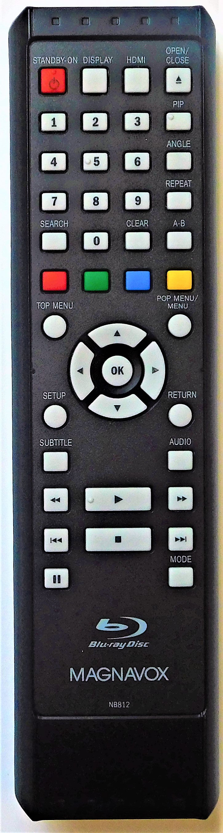 Original OEM replacement remote control for Magnavox Blu-ray players NB812UD