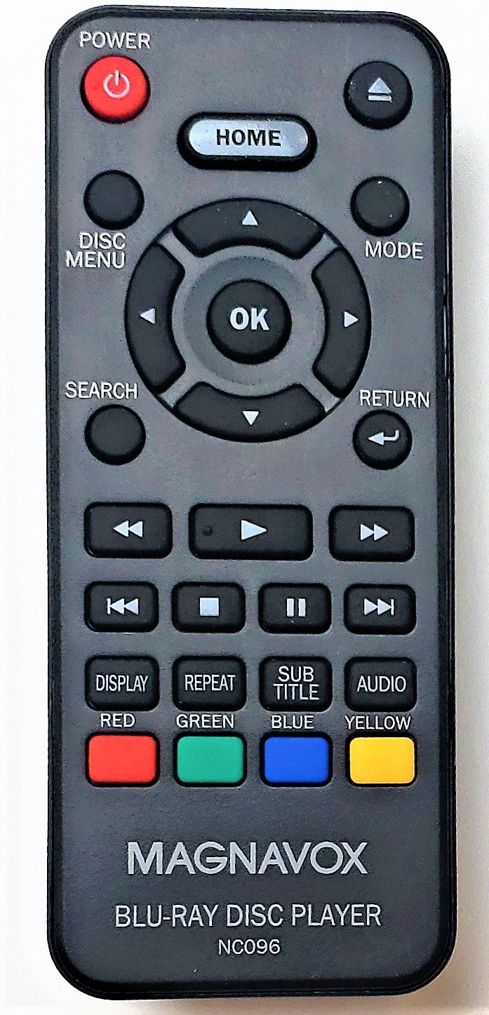 Original OEM replacement remote control for Magnavox Blu-ray players NC096UL