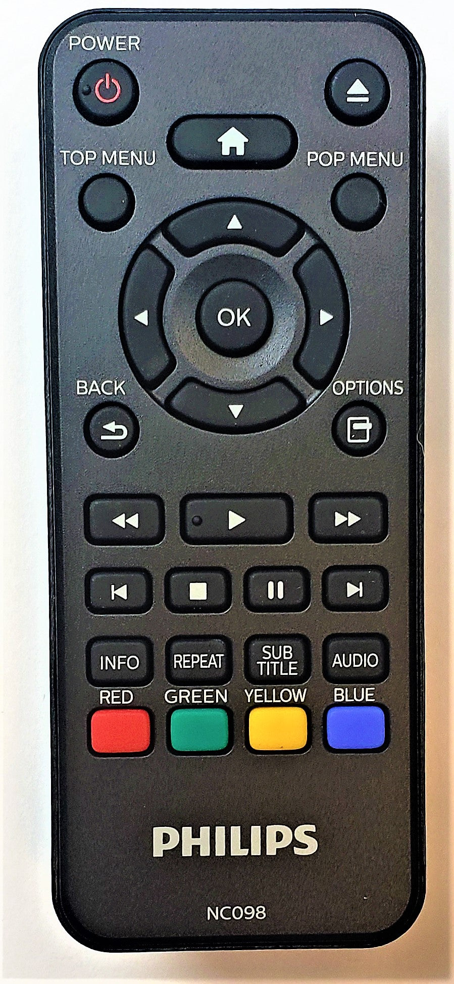Original OEM replacement remote control for Philips Blu-ray players NC098UL