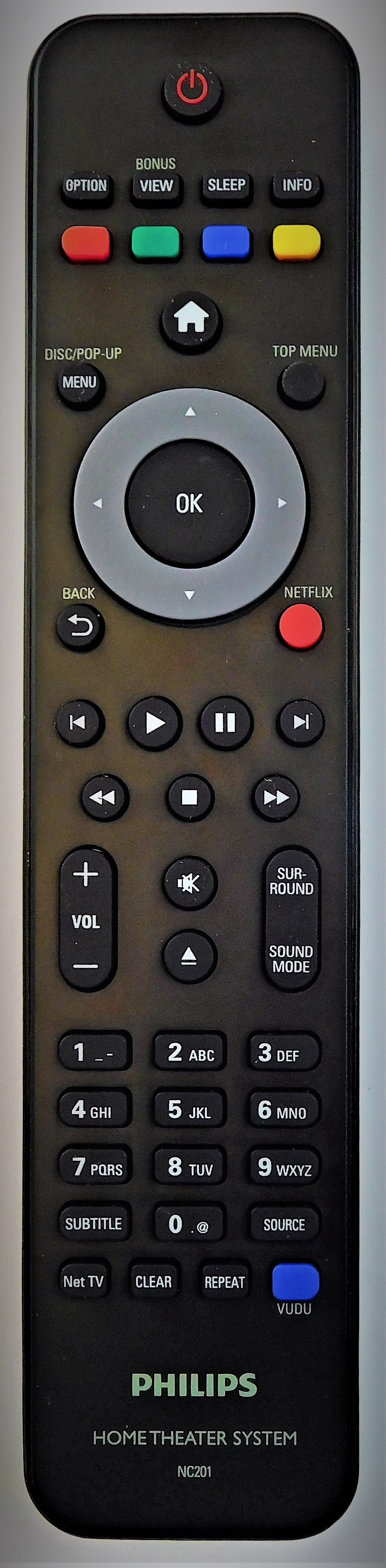Original OEM replacement remote for Philips Home Theater System NC201UD