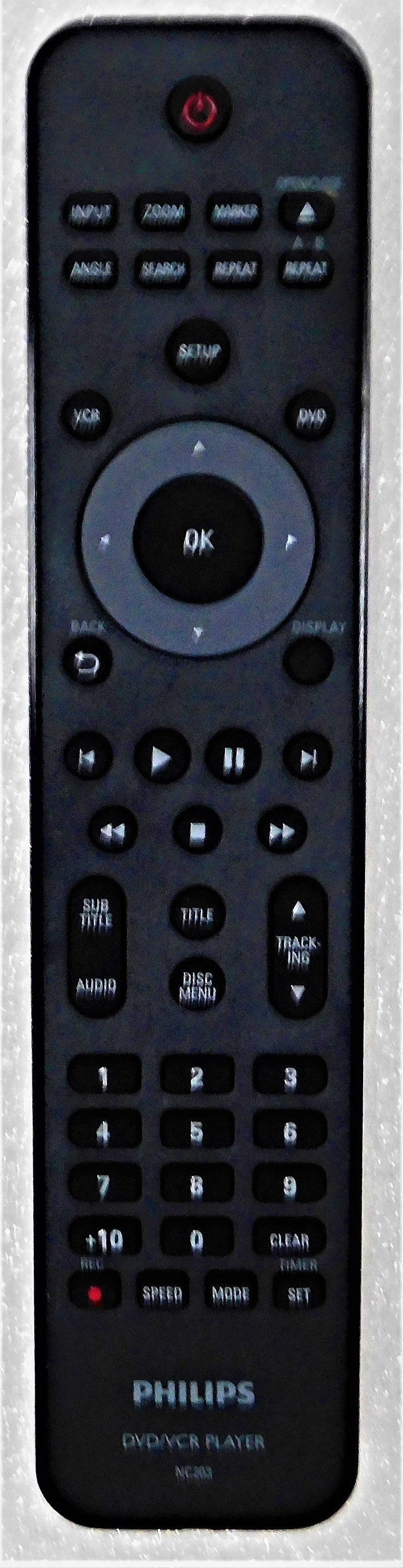 Original OEM replacement remote control for Philips DVD/VCR player NC203UH