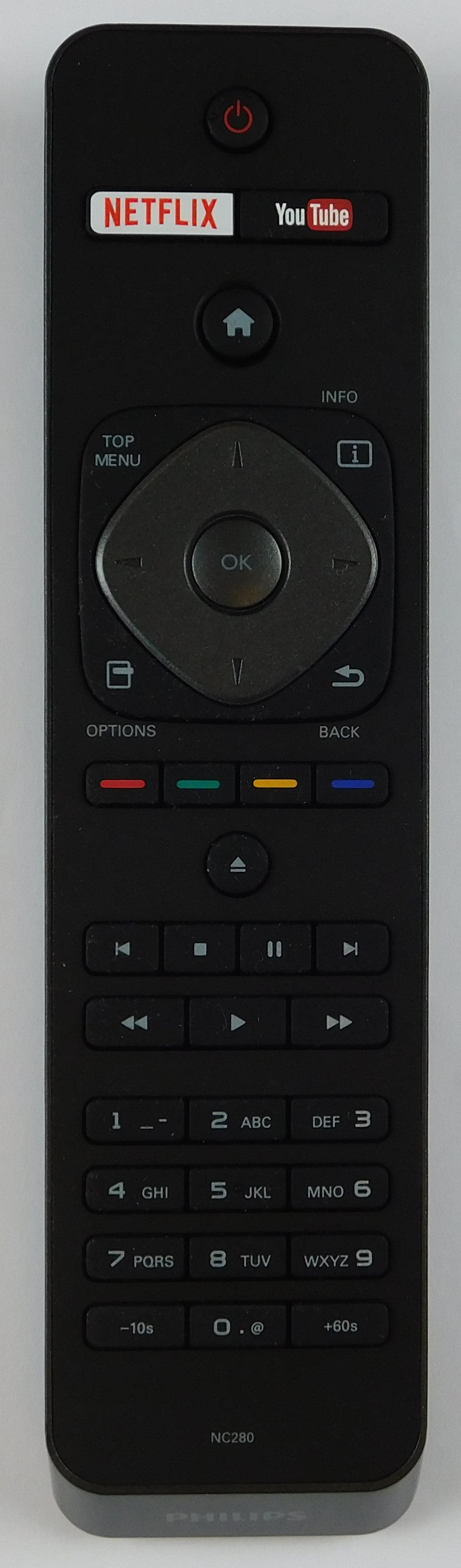 Original OEM replacement remote control for Philips 4K Ultra HD Blu-ray Players NC280UH