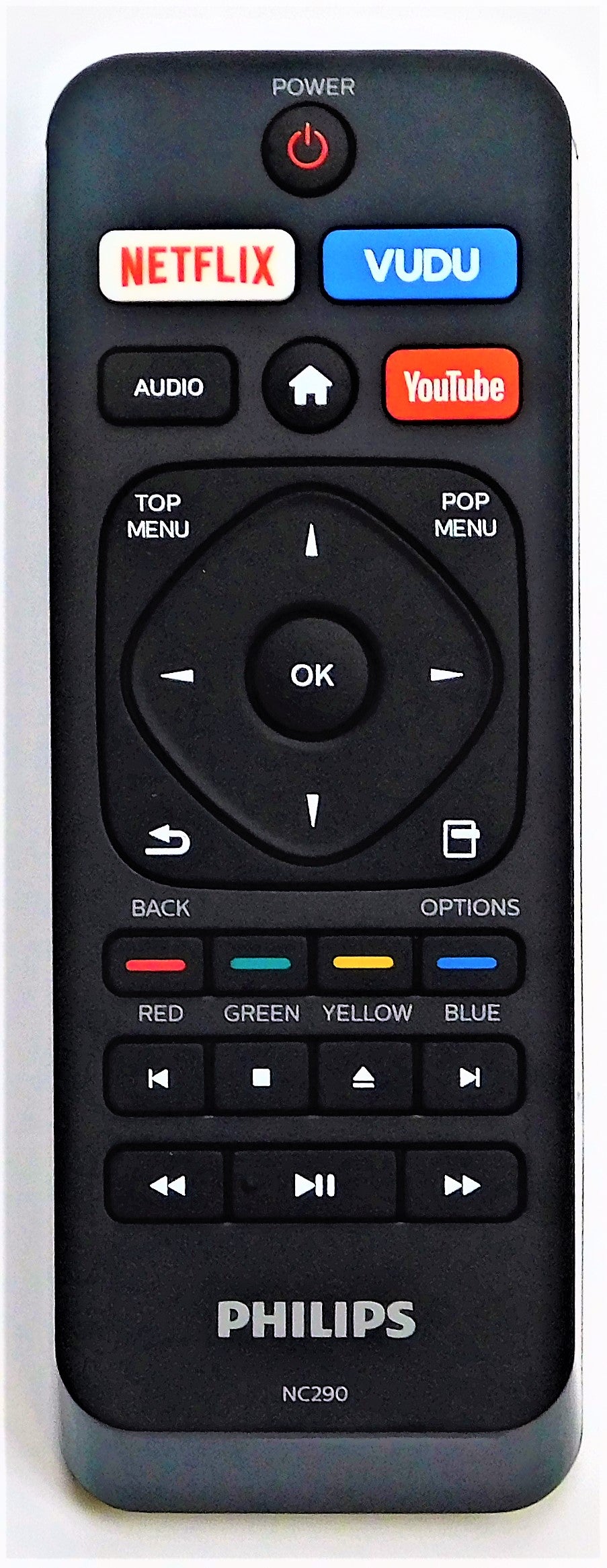Original OEM replacement remote control for Philips Blu-ray players NC290UL