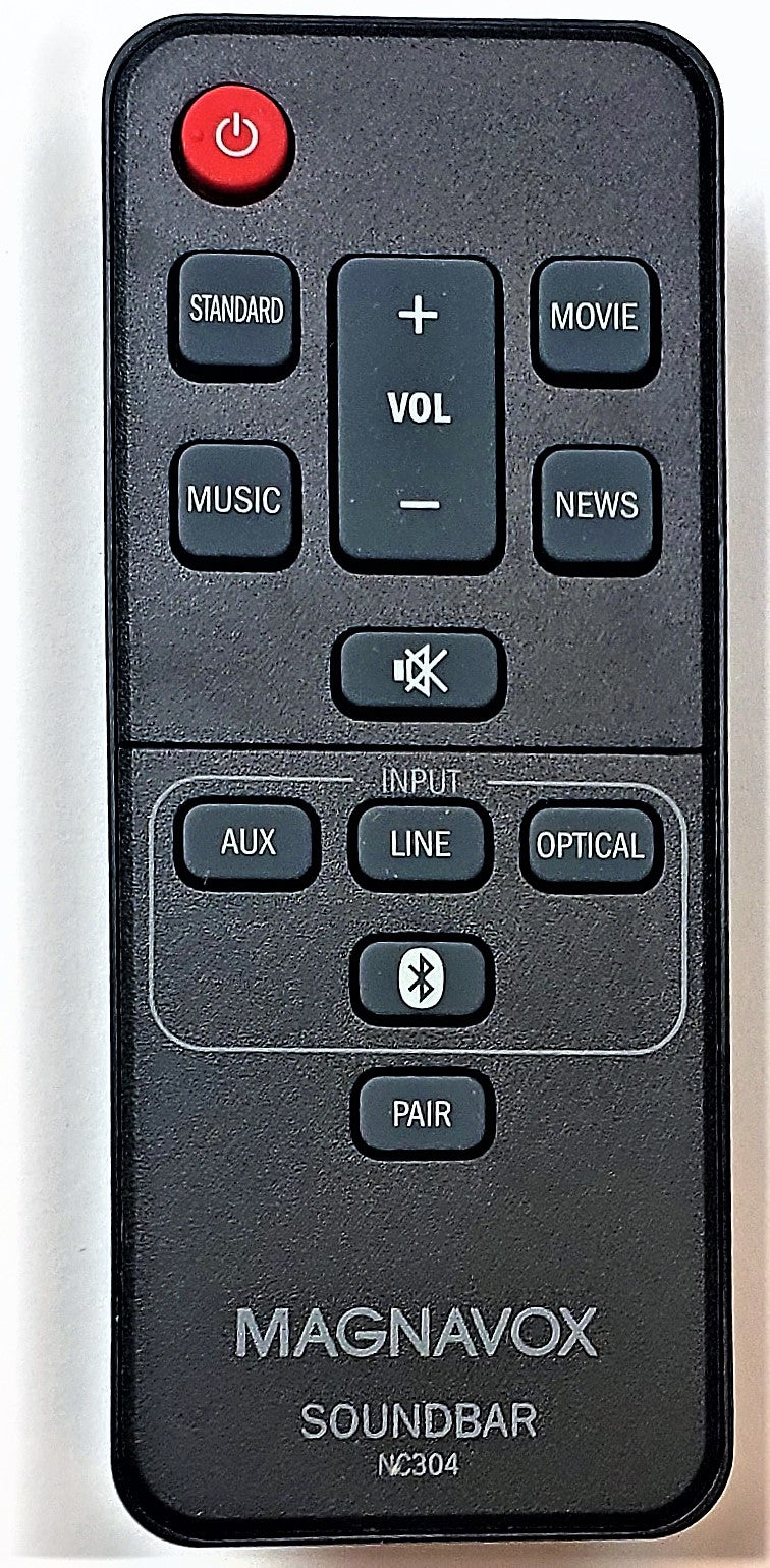 Original OEM replacement remote control for Magnavox Sound Bar NC304UH