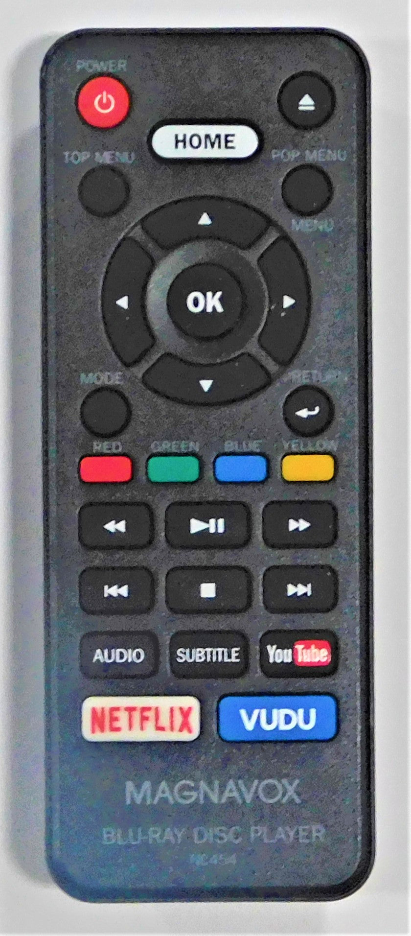 Original OEM replacement remote control for Magnavox Blu-ray player NC454UL