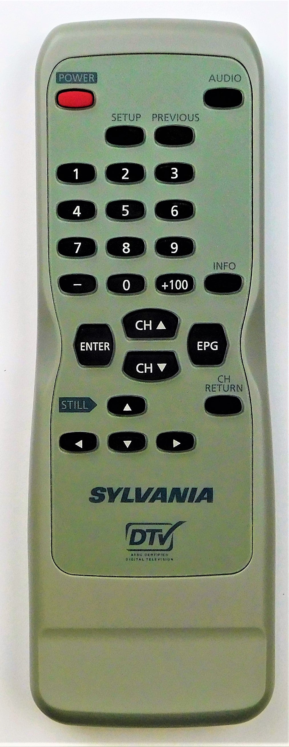 OEM replacement remote control for Sylvania HD TV ANTENNA NE120UD