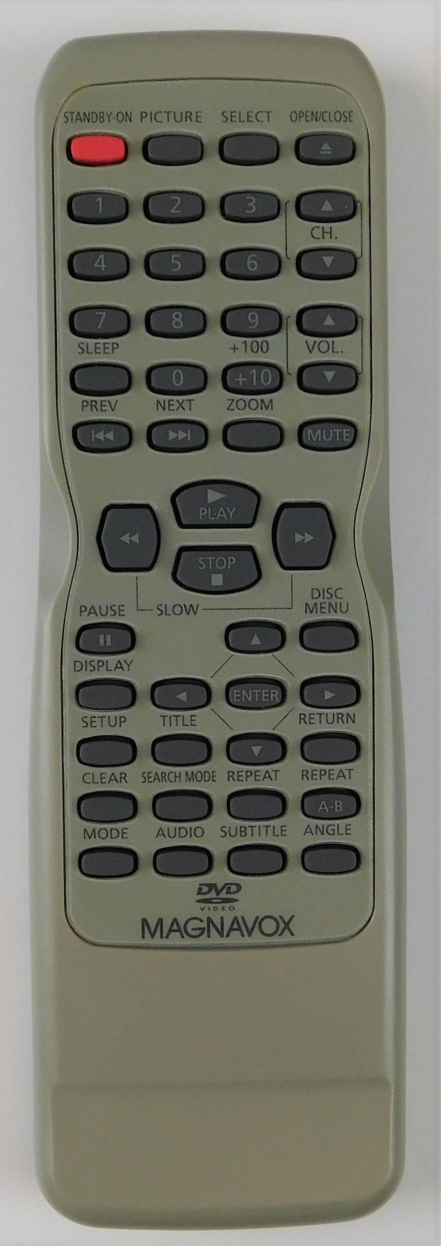 OEM replacement remote control for Magnavox CRT TV & DVD COMBOs NE219U