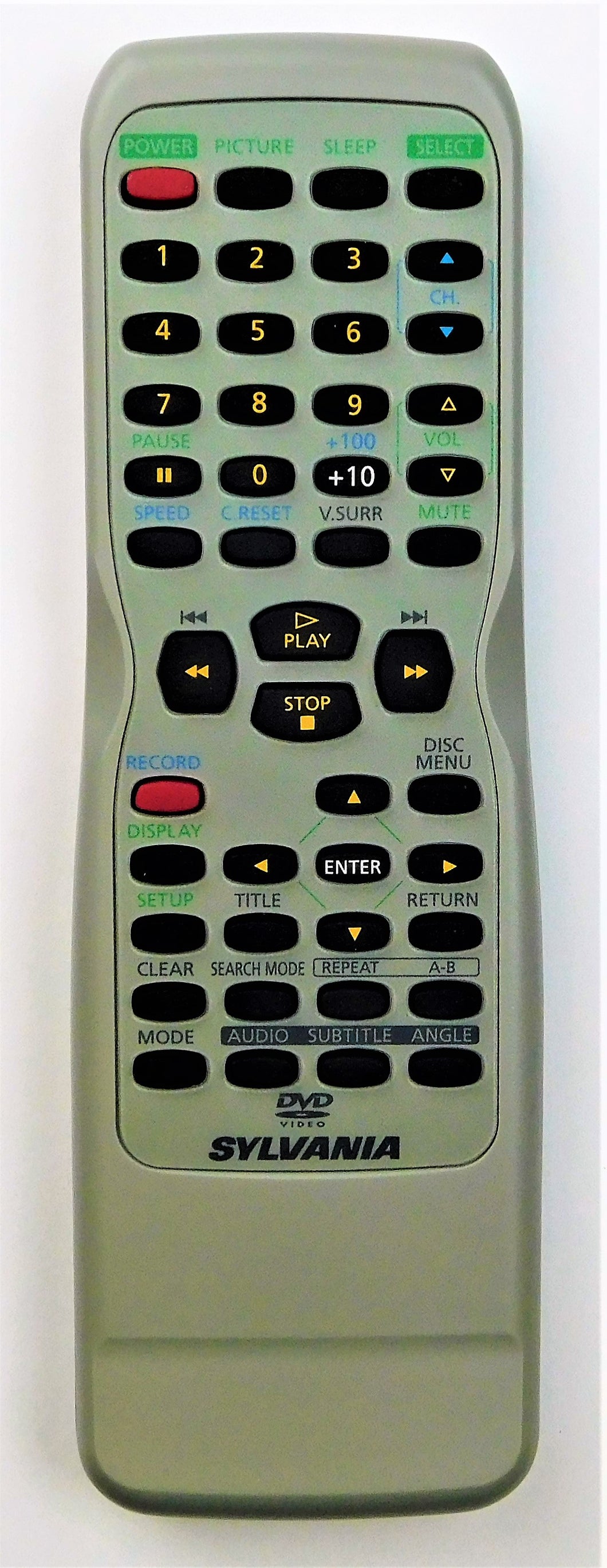 OEM replacement remote control for Emerson, Sylvania CRT TV DVD & VCR COMBOs NE227UD