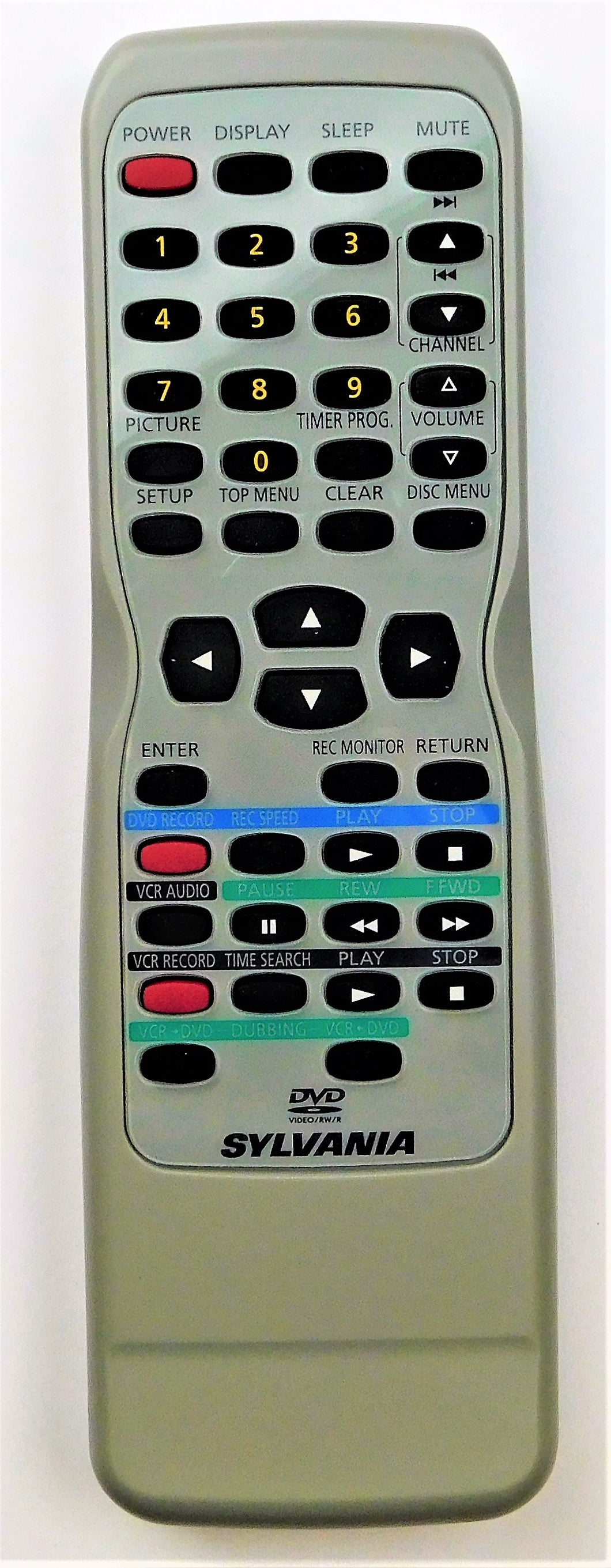 OEM replacement remote control for Sylvania CRT TV & VCR COMBOs NE235UD