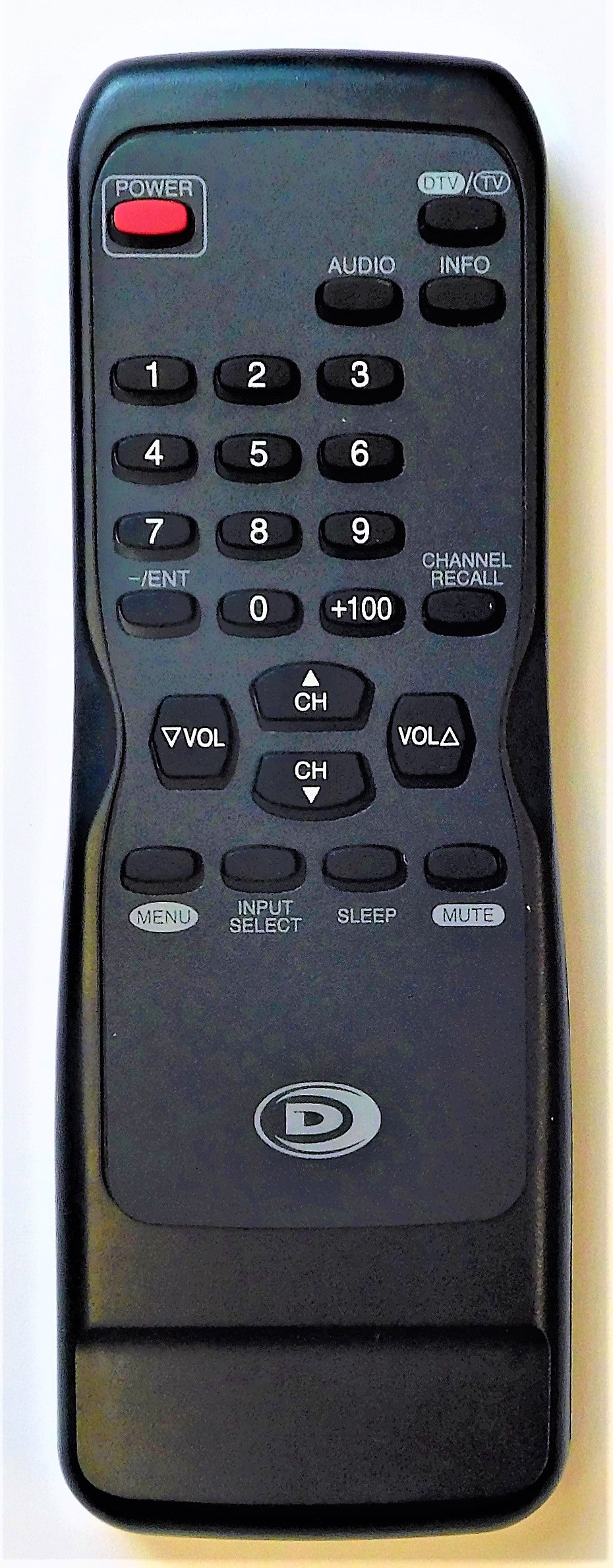 OEM replacement remote control for Durabrand CRT TVs NE612UE