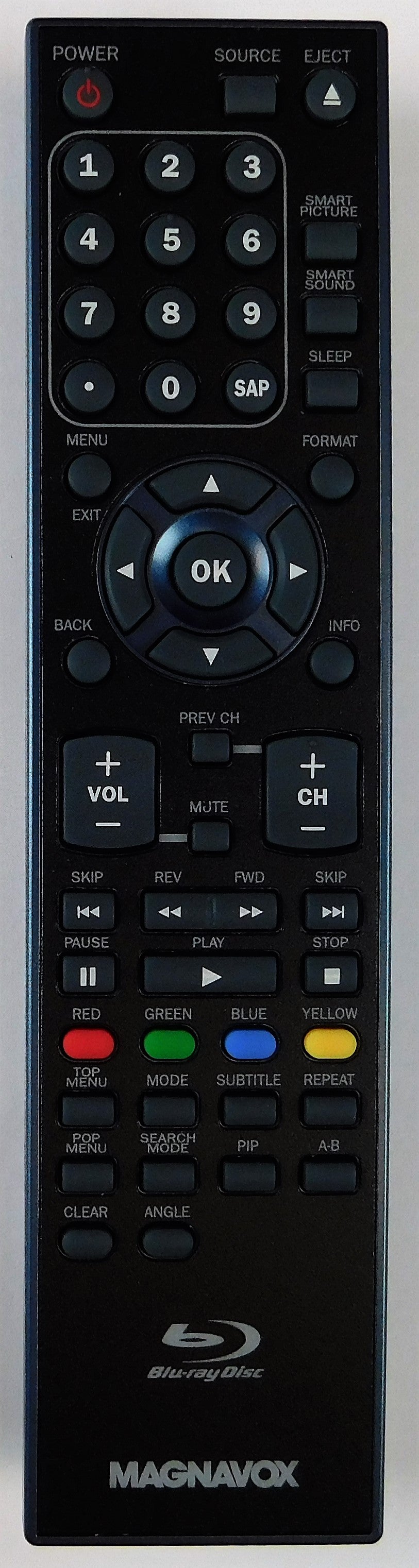 OEM replacement remote control for Magnavox LCD TV & Blu-ray COMBOs NF034UD