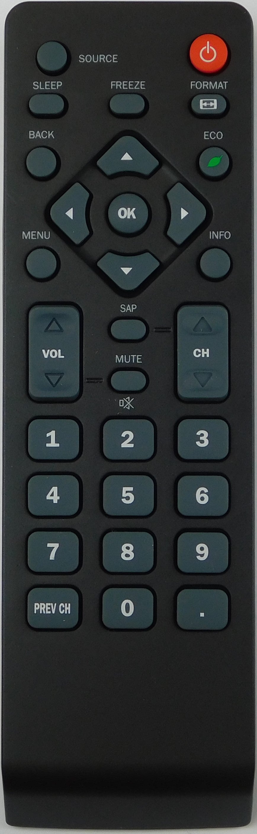 Original OEM replacement remote for Emerson, Sylvania LCD TVs NH001UD