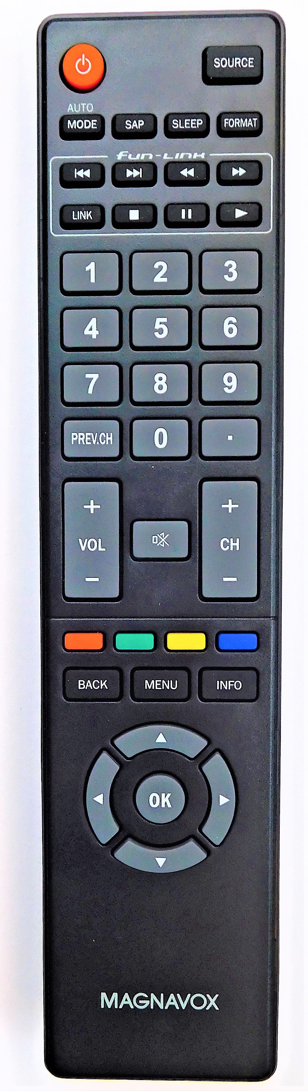 Original OEM replacement remote control for Magnavox LED/LCD TVs NH400UD