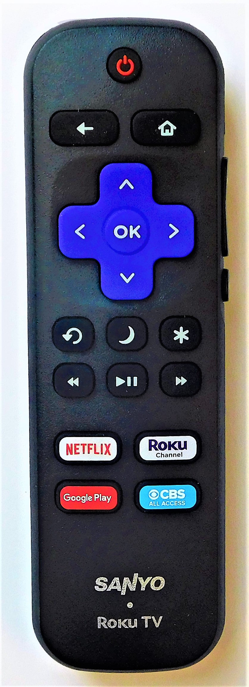 OEM replacement remote control for Sanyo Roku TV URMT21CND012