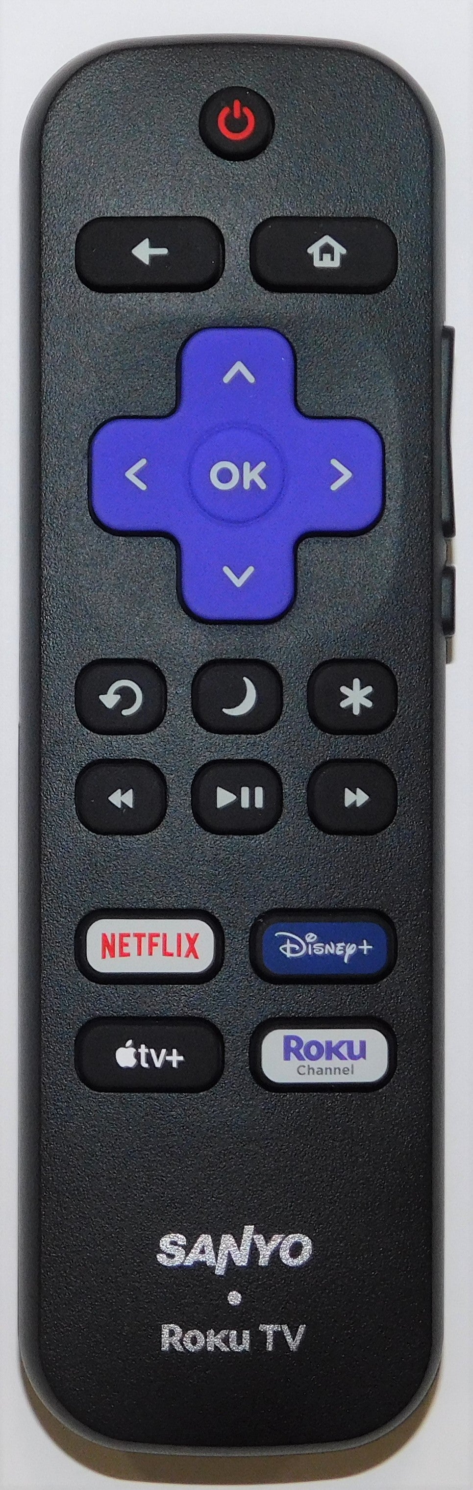OEM replacement remote control for Sanyo Roku TV URMT21CND028