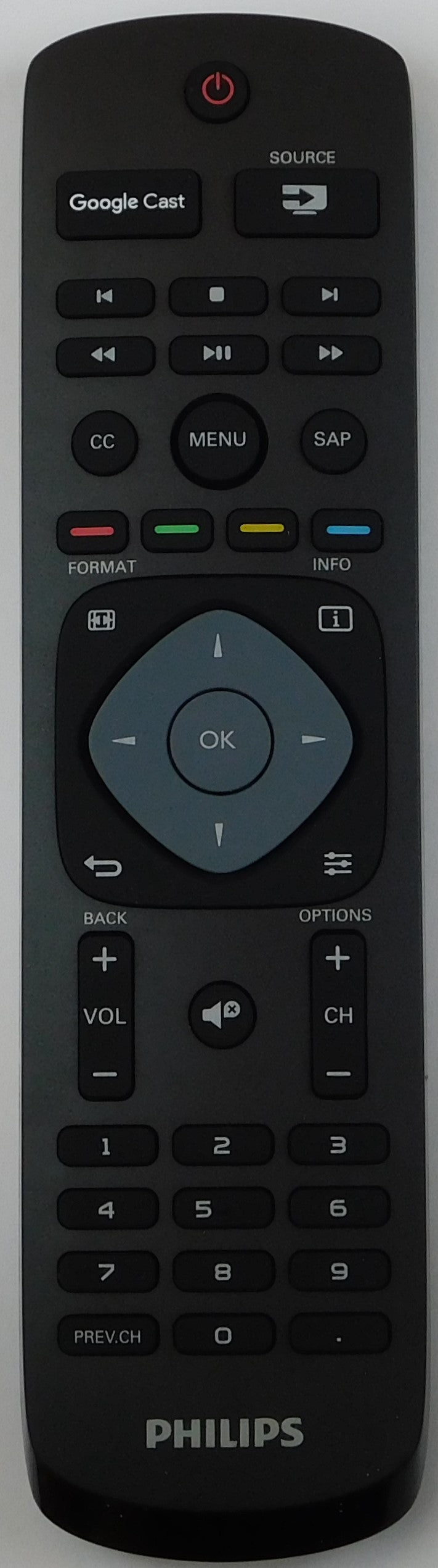 Original OEM replacement remote control for Philips Google's Cast TVs URMT42JHG006