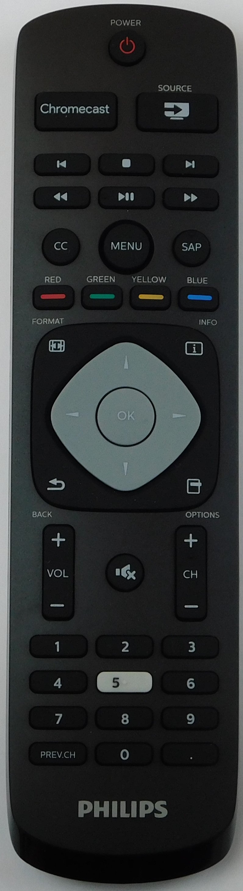 Original OEM replacement remote control for Philips Google's Cast TVs URMT42JHG008