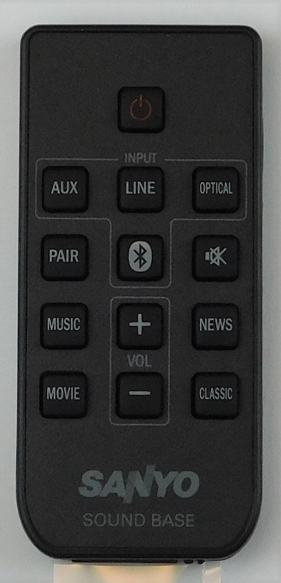OEM replacement remote control for Sanyo Sound bar WIR113001-FA05